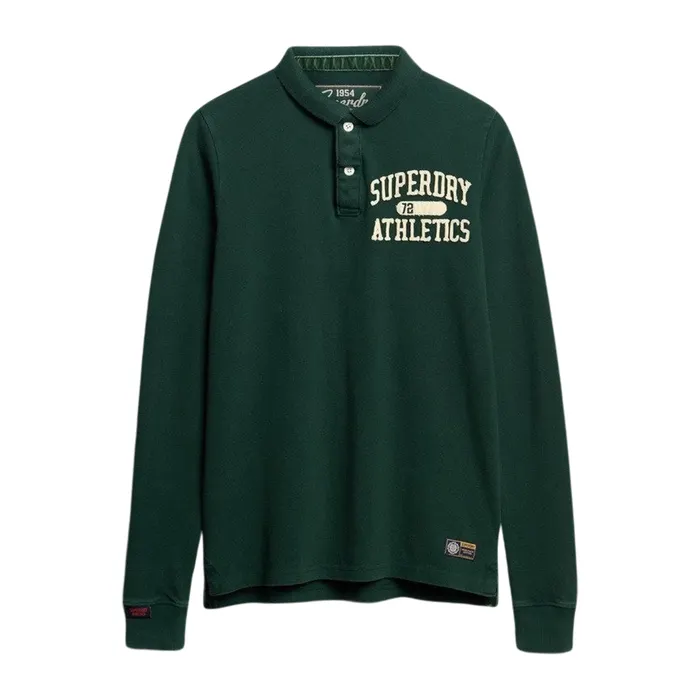 Superdry Vintage Athletic LS Polo Heren