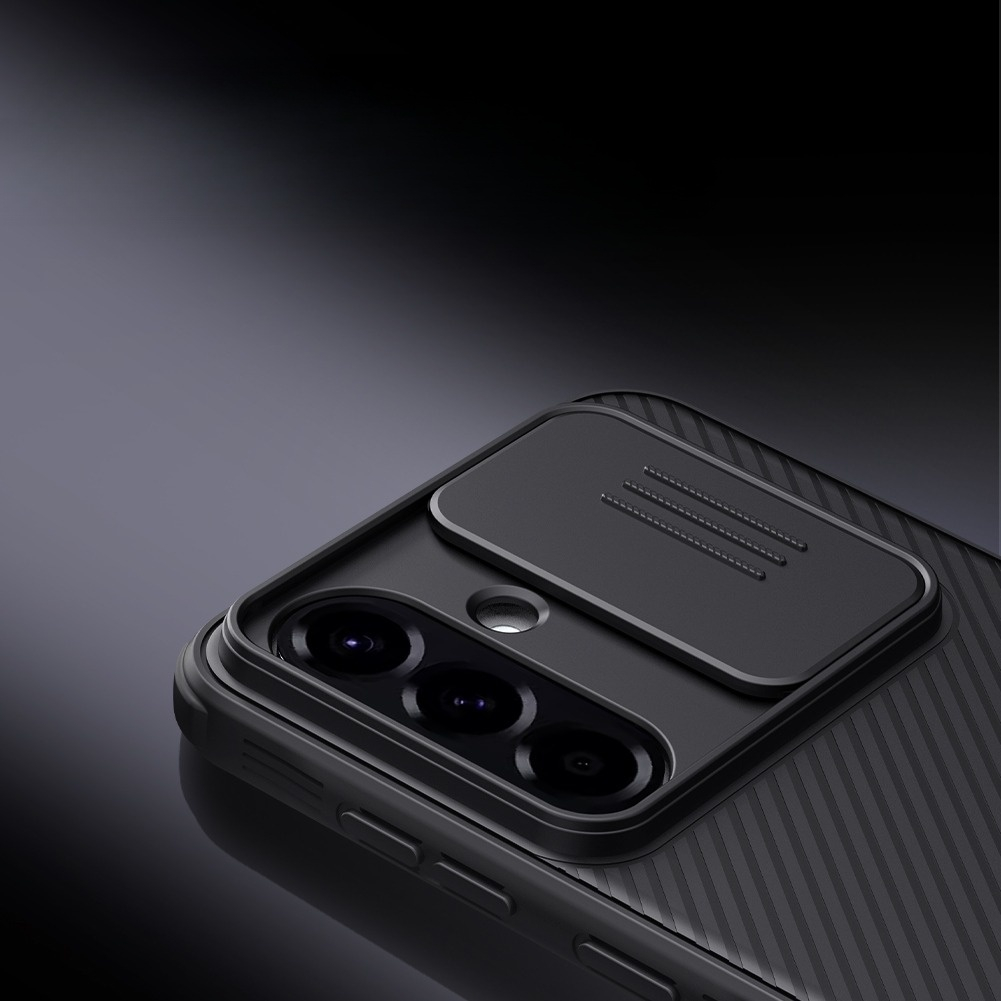 Samsung Galaxy A56 Schutz Hülle Cam-Slider mit Kameraschutz - Schwarz