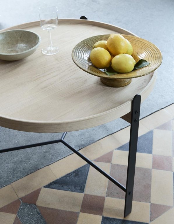 Warm Nordic Compose 50 bijzettafel geolied eiken, zwart