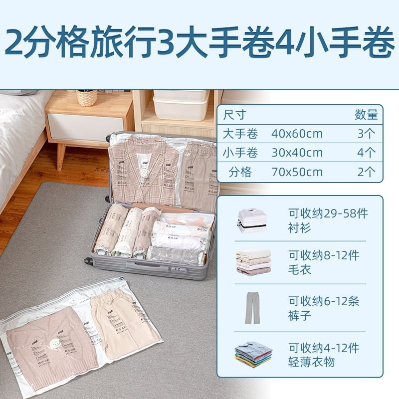 Evorest Bags - Reiscompressor voor kleding (verschillende ontwerpen) / Set