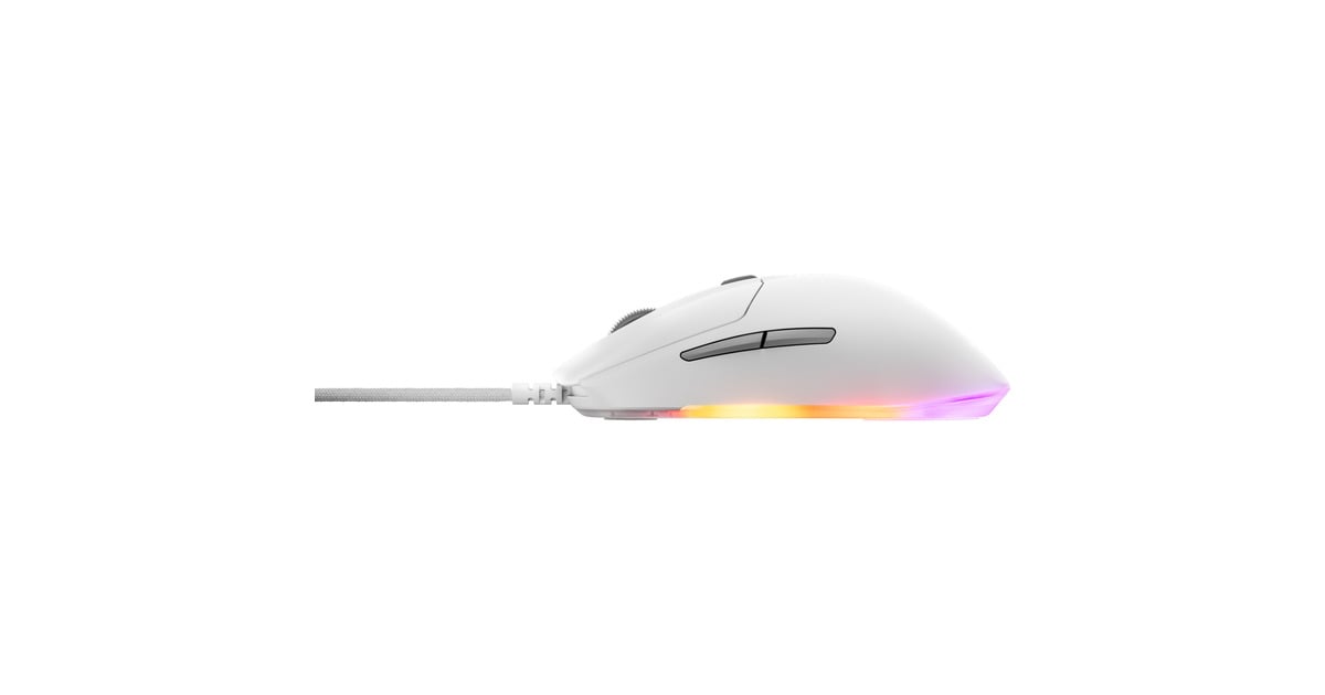 SteelSeriesRival 3 Gen 2 gaming muis  (Wit, 8.500 dpi, RGB)