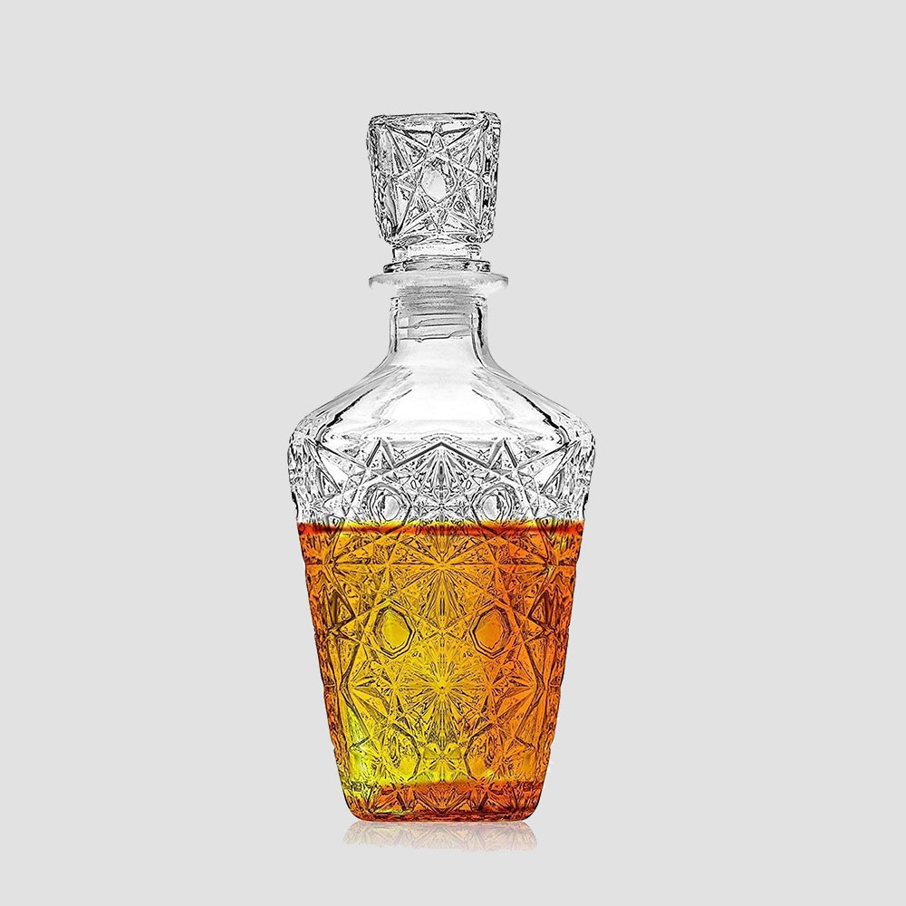 (7-tlg. Set) Edler Whisky Dekanter   Gläser Whiskey Geschenkset - Diamant Design