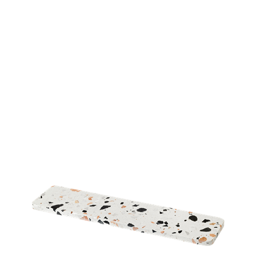 RIG-TIG by Stelton Serve-It Terrazzo Serveringsfad, Hvid Terrazzo, 10x40 cm