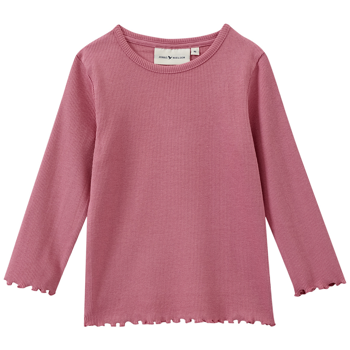 Jonas Nielsen Mädchen Langarmshirt in Rippstruktur rosa