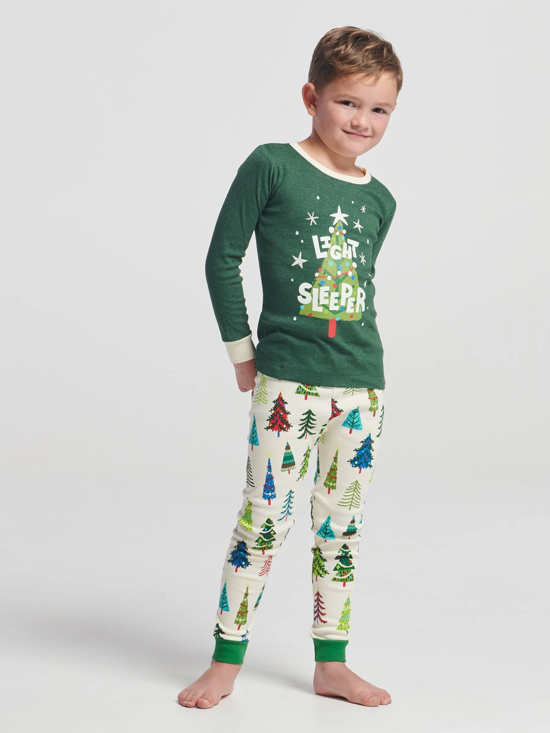 Hatley Green Christmas Tree Pyjamas Set
