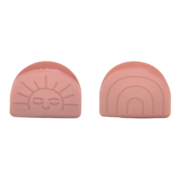Grech & Co Set de 2 Pinces | Corail