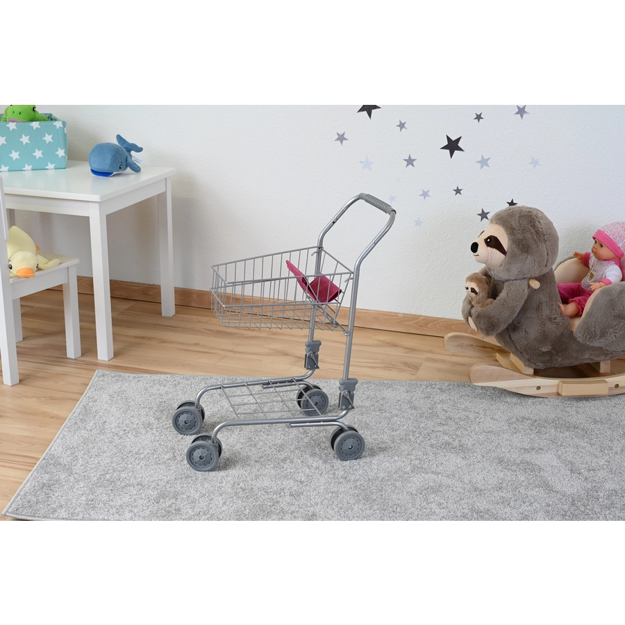 knorr toys® Einkaufswagen Take me - pink grau