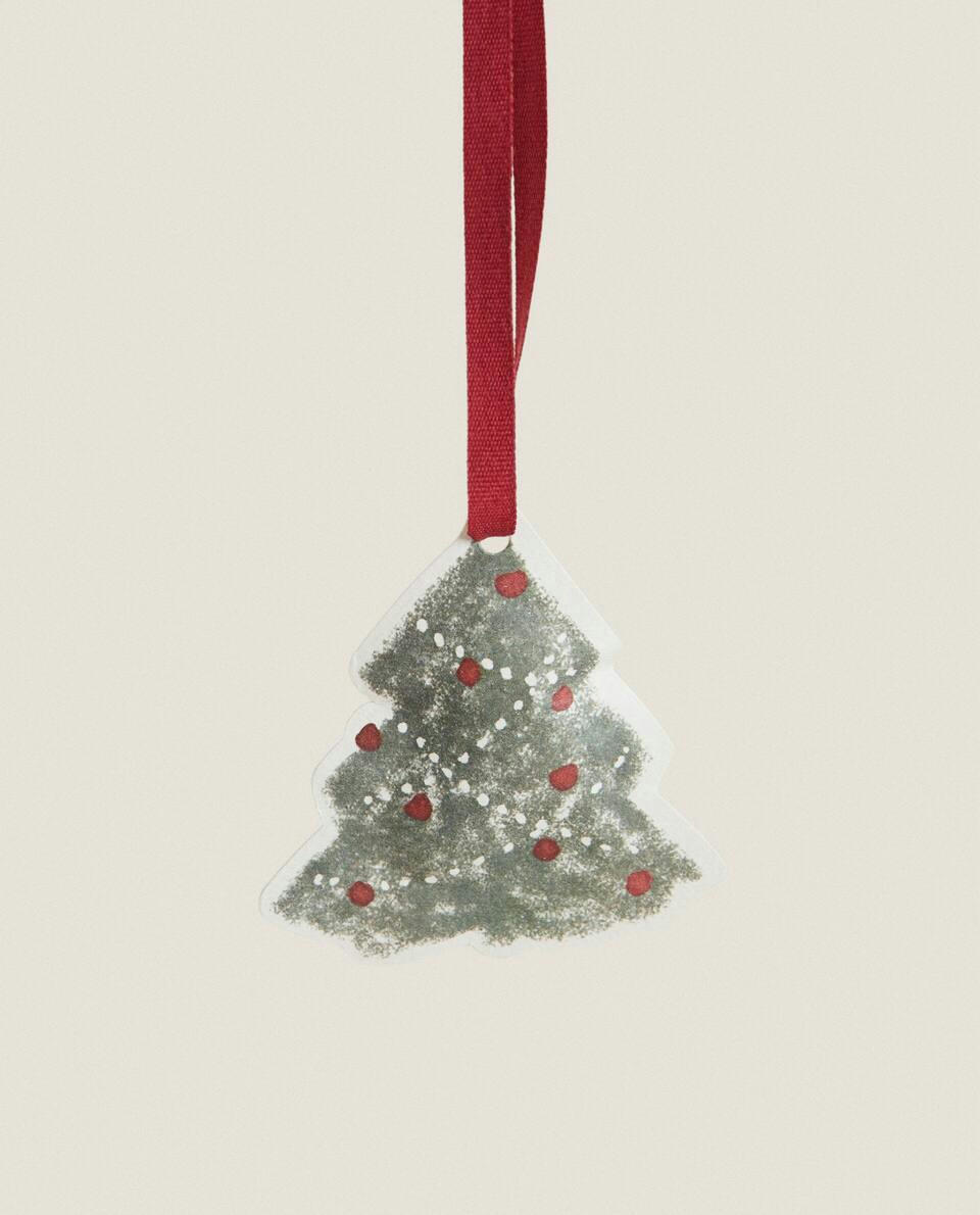 Pacote com 5 etiquetas decorativas para figuras de Natal infantis
