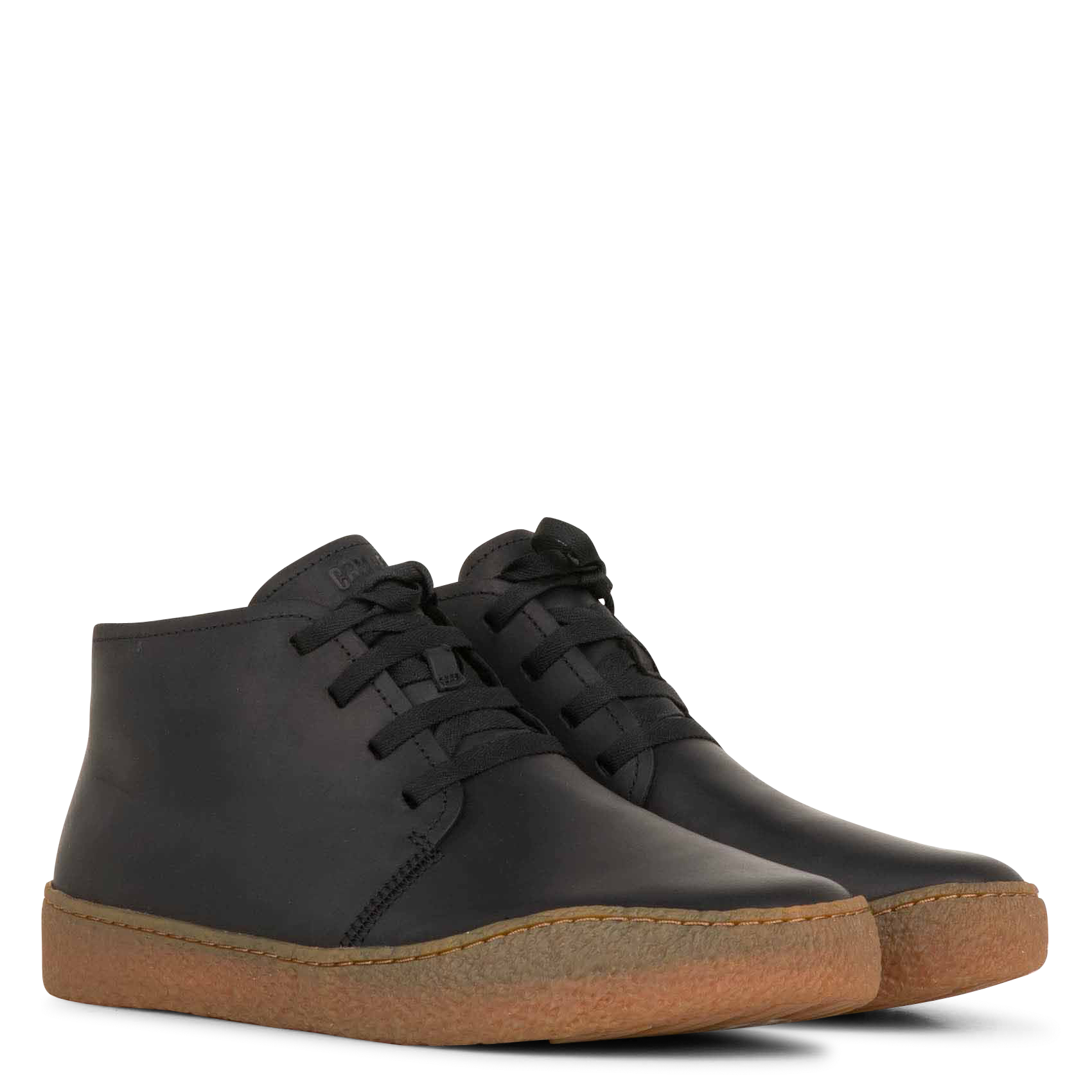 PEU TERRENO - Baskets montantes en cuir | Noir