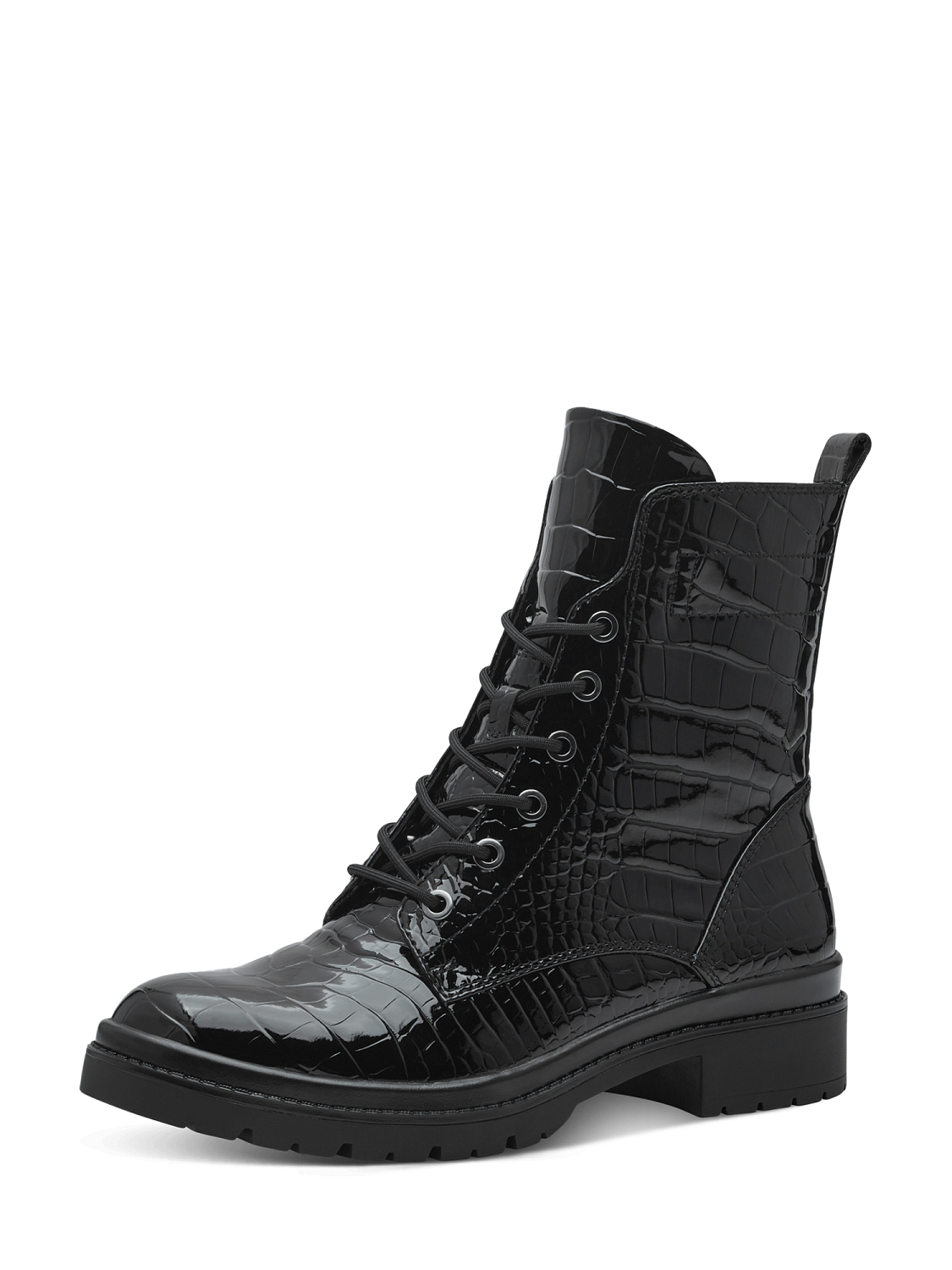 Tamaris Black croc boots