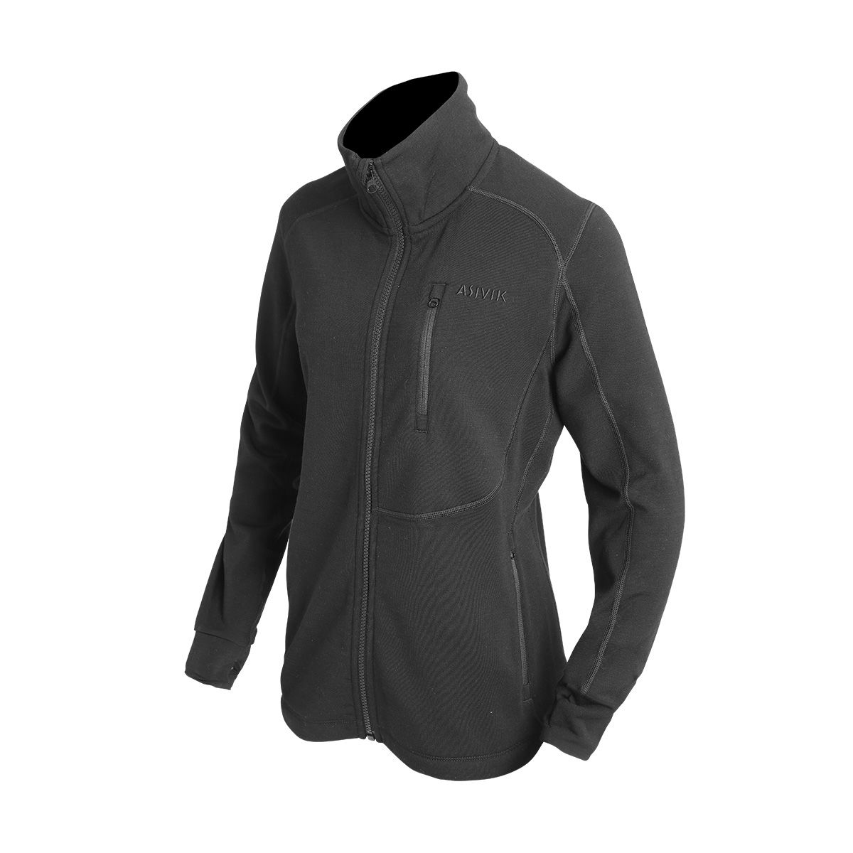 Asivik Adventure Mid Wool Fleece, dame (Black)