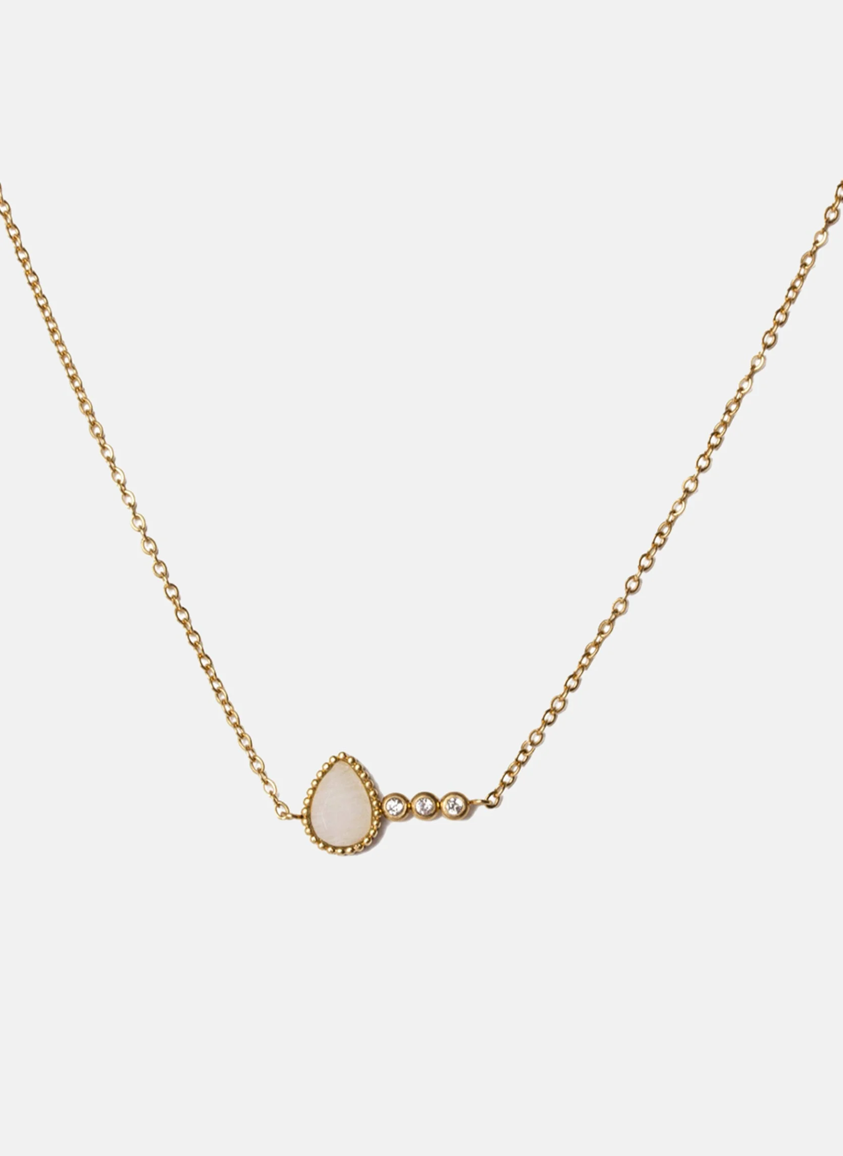 TYCHE - Collier chaîne tyche | Blanc