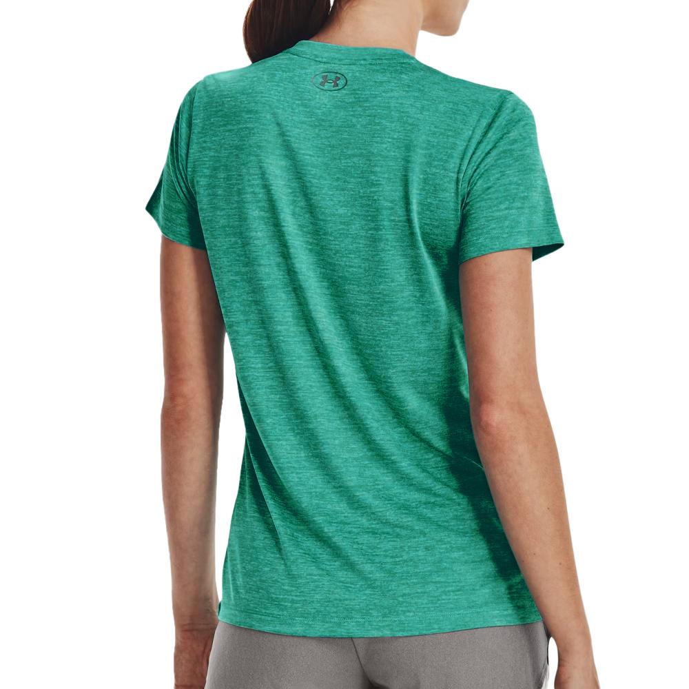 Under Armour T-shirt de Sport Bleu Femme Under Armour Tech SSV Twist