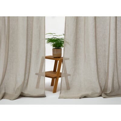 Leinengardine Voile, Natur, Länge 150 cm