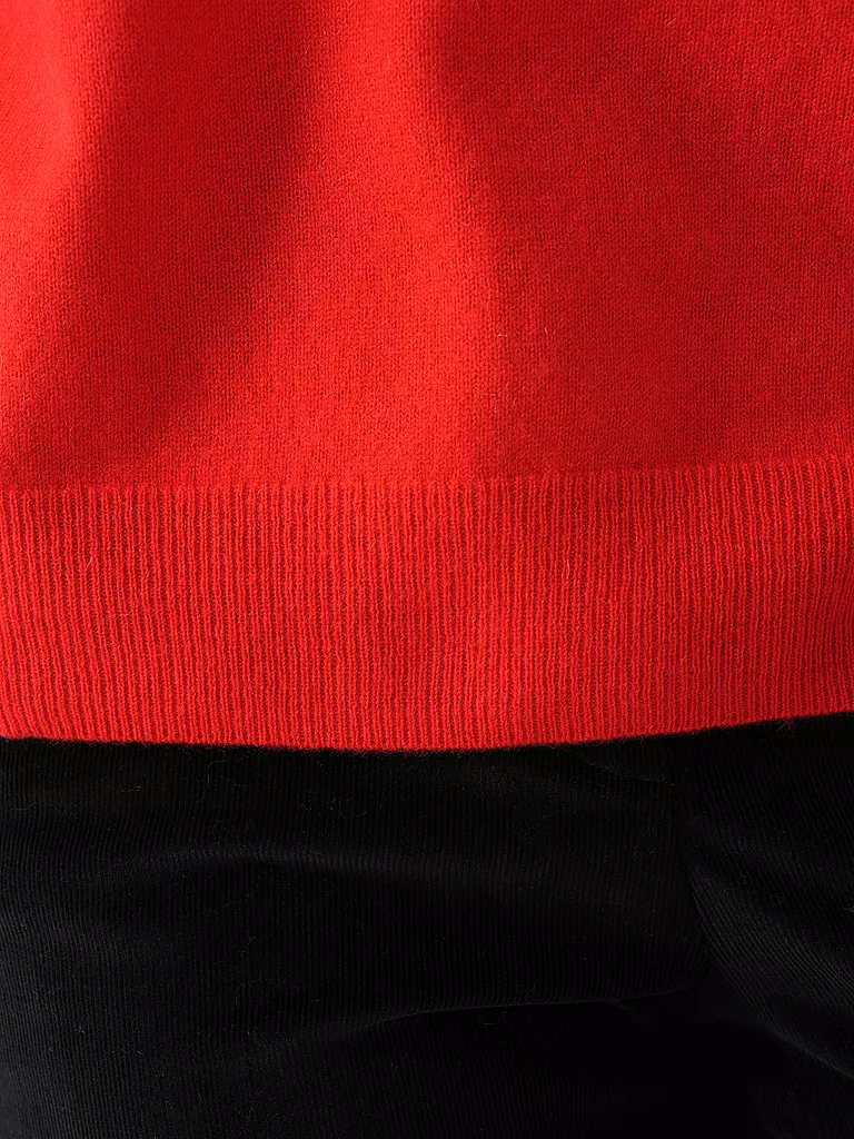LES TRICOTS DE LEA Kaschmirpullover MAPOUPETTE rot