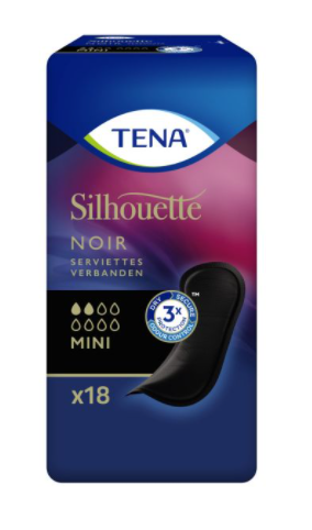 Tena Silhouette Noir Mini Incontentieverband 18 Stuks