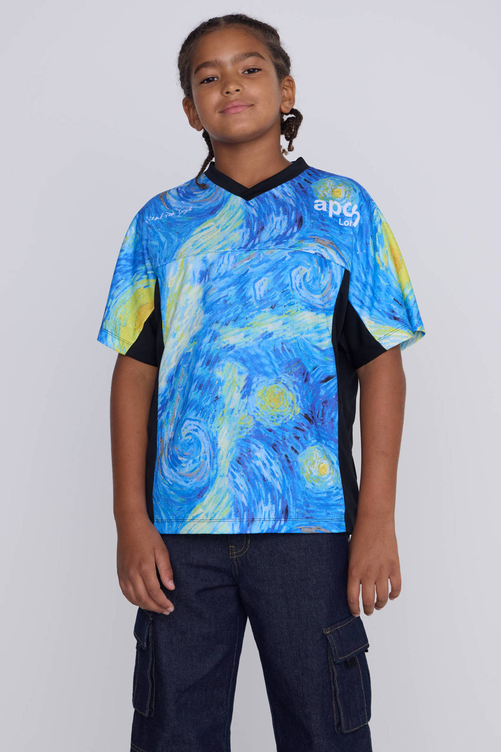 Coolcat t-shirt Apoh license met printopdruk zwart