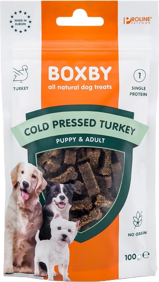Proline Boxby hondensnoepjes graanvrij kalkoen 100 g