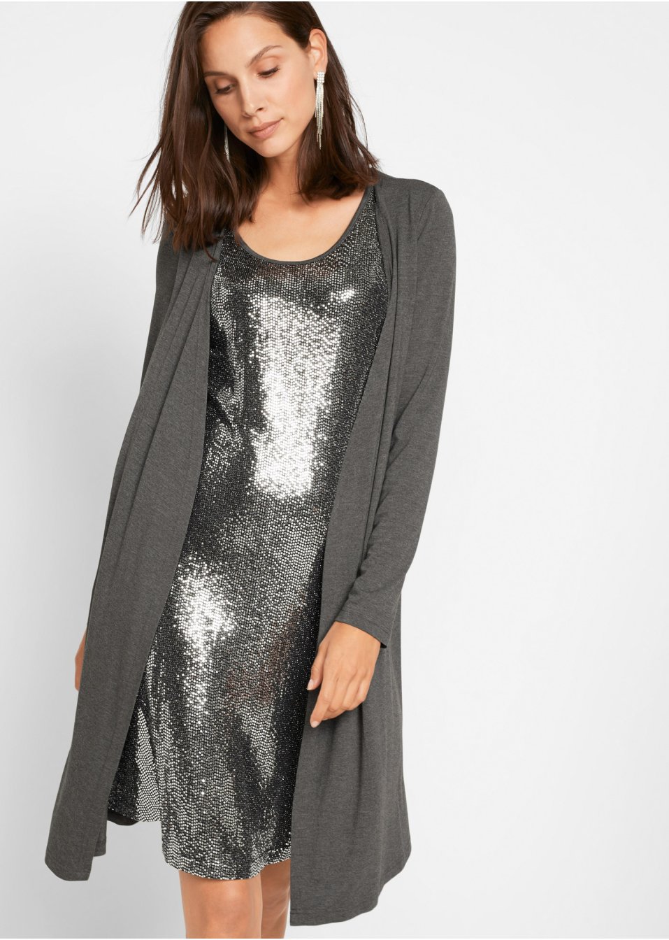 Robe style double épaisseur en viscose
