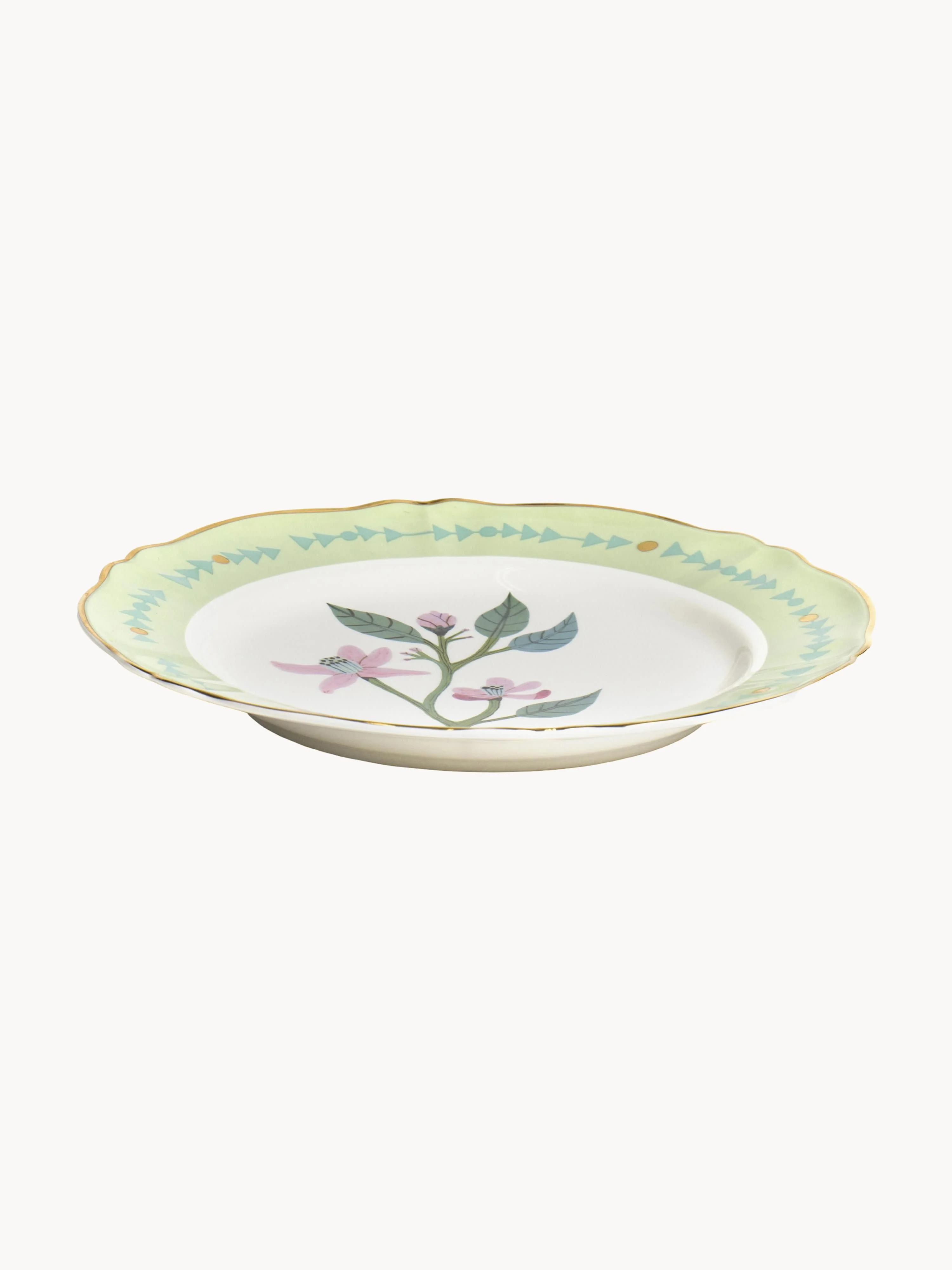 Handgemaakt dinerbord Botanica van porselein