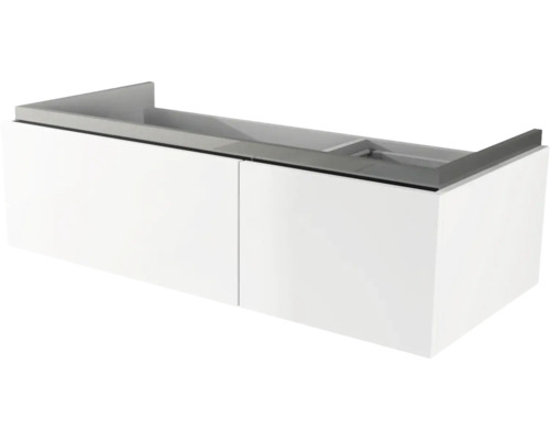 Badkamermeubel Baden Haus Avril BxHxD 100 x 30 x 45 cm Frontkleur wit hoogglans