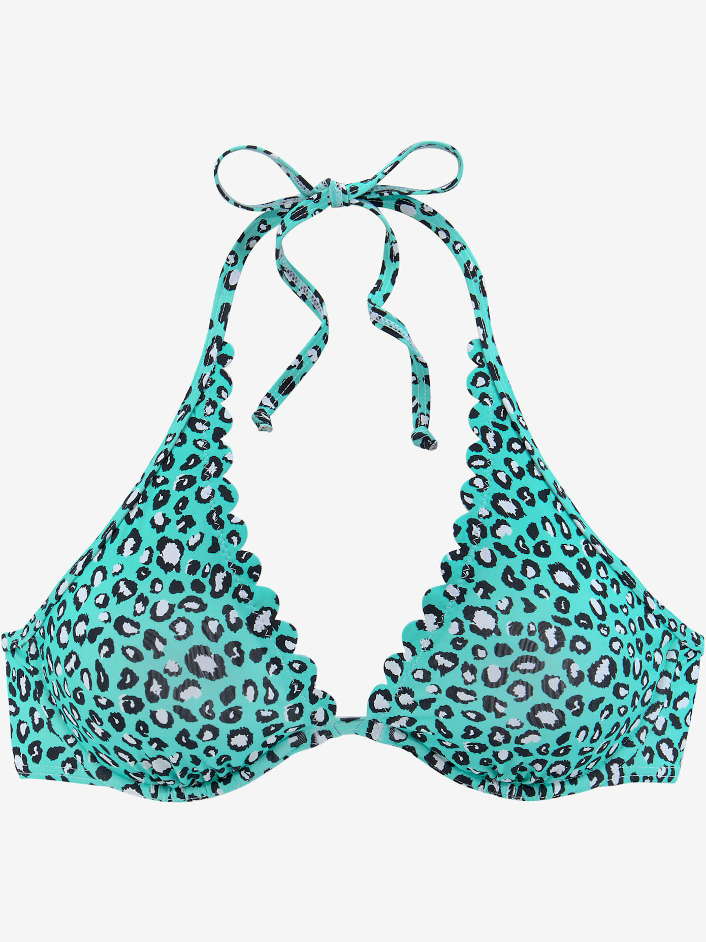 Haut de maillot de bain à armatures imprimé animal coloré