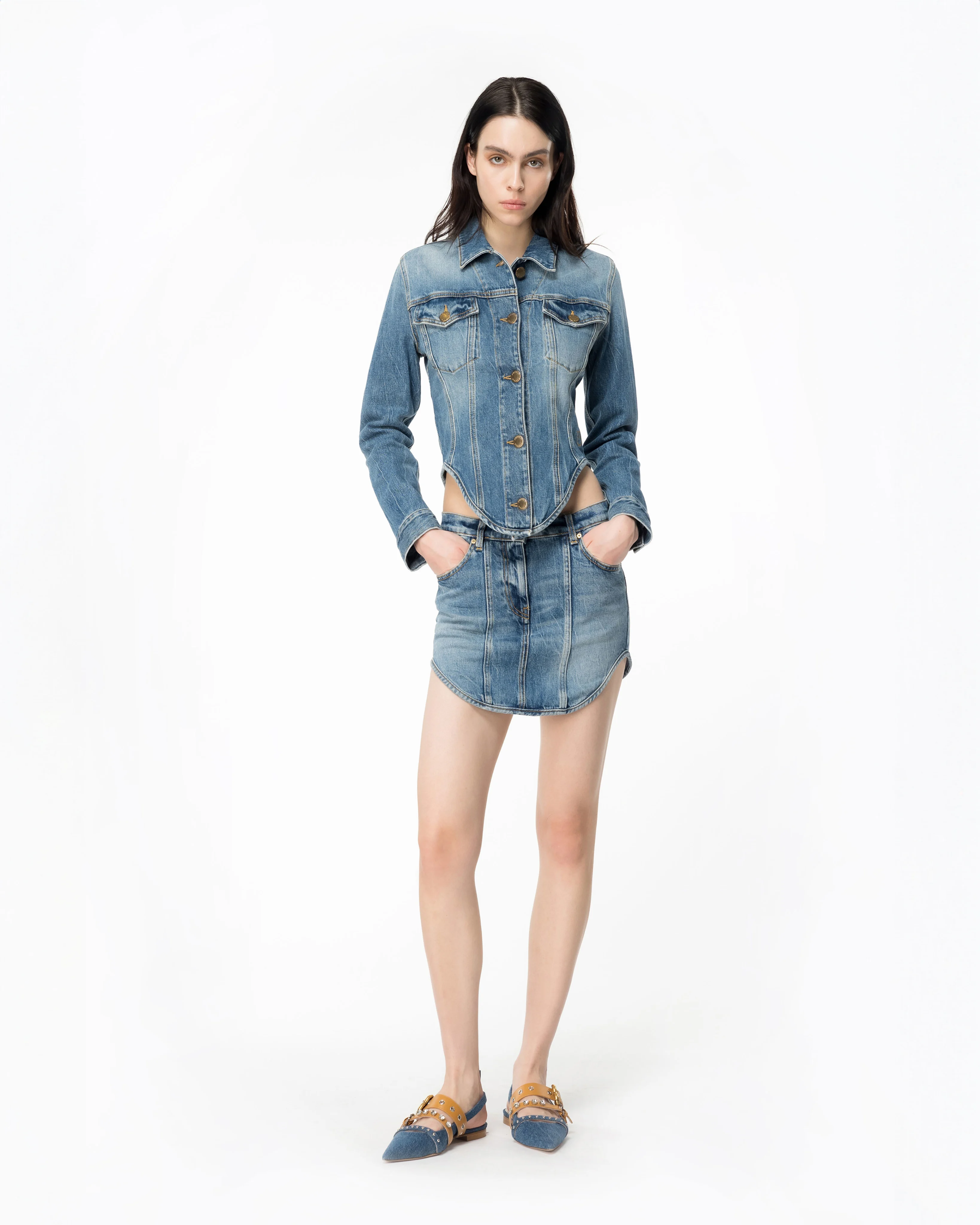 Blouson corset | Bleu