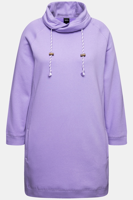 Sweatkleid, Stehkragen, Langarm, Taschen
