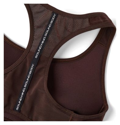 Brassière Asics Road Compression Marron Femme