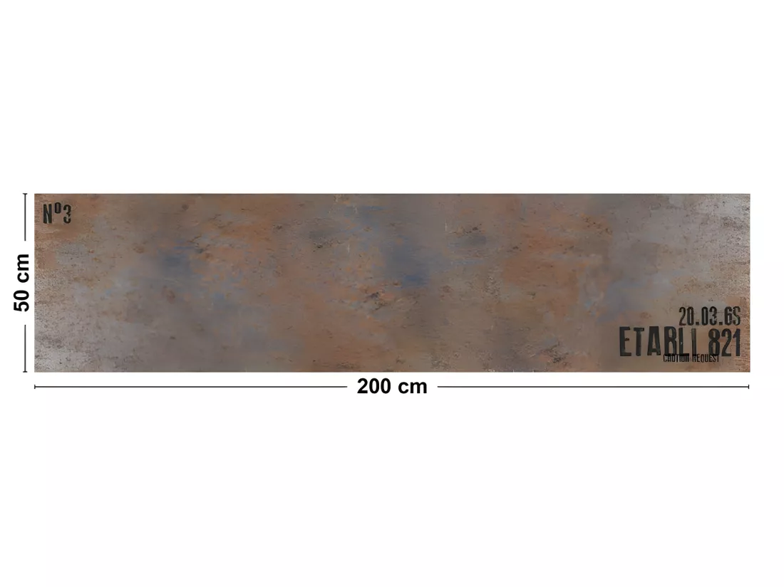 Tapis Vinyle Médium bis l 50xL200cm - Full Metal - Vinyle