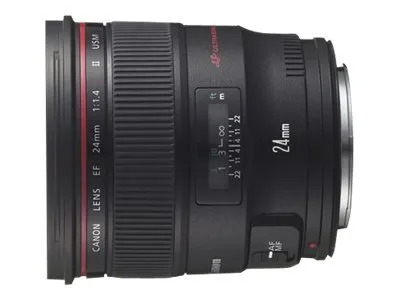 Canon EF - Vidvinkel objektiv - 24 mm - f/1.4 L II USM - Canon EF - for EOS 1000, 1D, 50, 500, 5D, 7D, Kiss F, Kiss X2, Kiss X3, Rebel T1i, Rebel XS, Rebel XSi