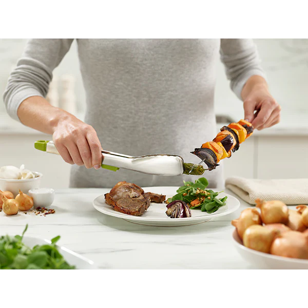 Pince de cuisine inox verrouillable avec supports intégrés Elevate Ste