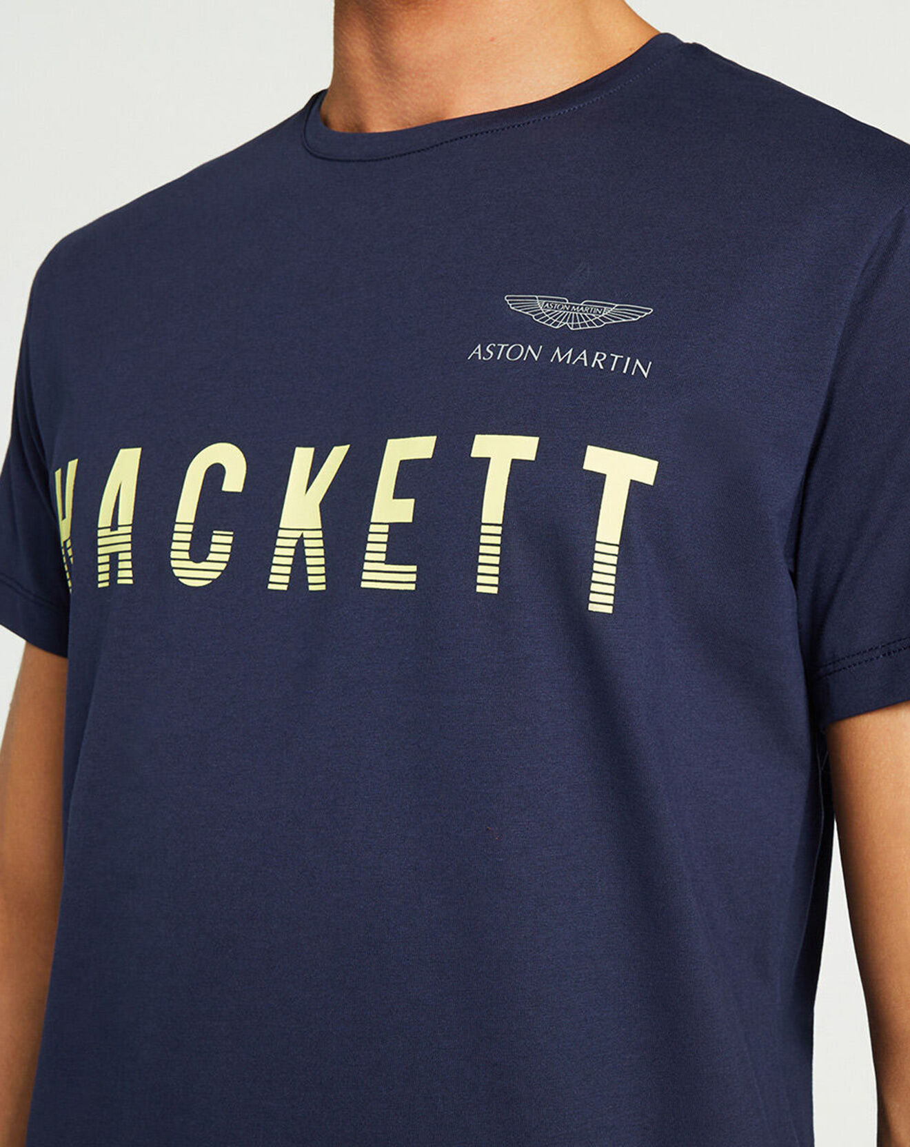 Hackett London T-Shirt Logo Aston Martin Racing bleu