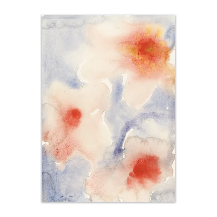 Paper Collective - Three Flowers Poster, 50 x 70 cm