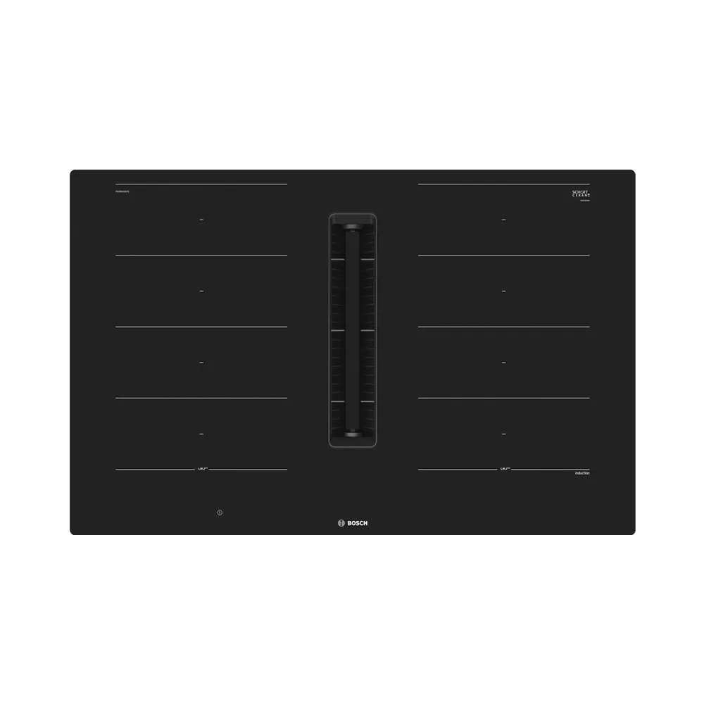 Bosch PXX801D67E Induktionskochfeld flächenbündig mit integriertem Dunstabzug 80cm