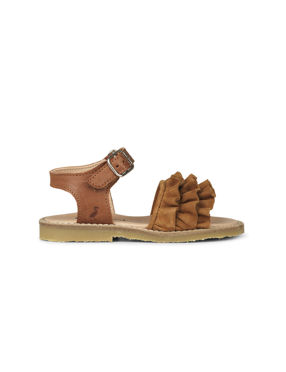 Ruffles Sandal - Cognac
