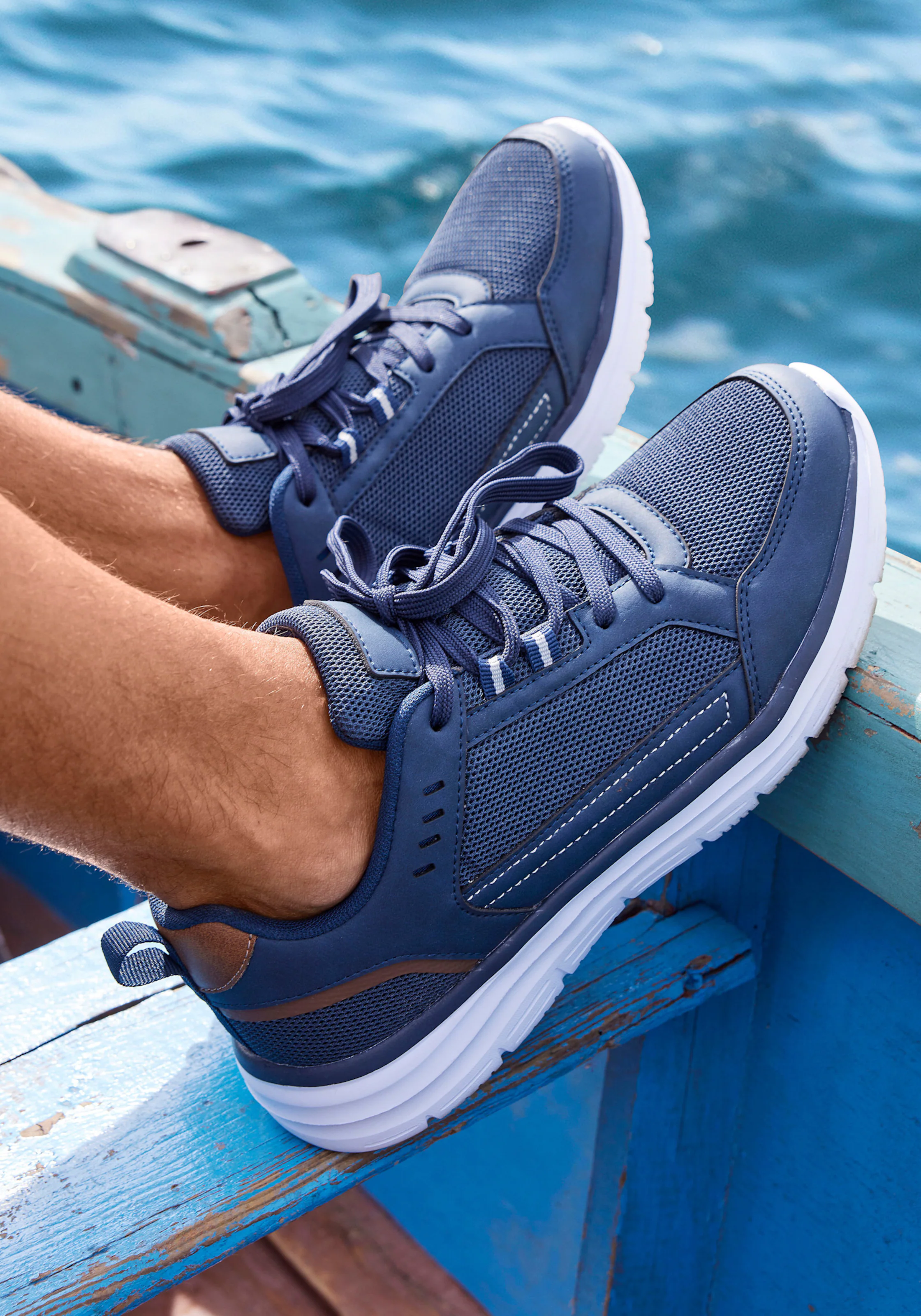 AUTHENTIC LE JOGGER Sneaker in blau-camelfarben