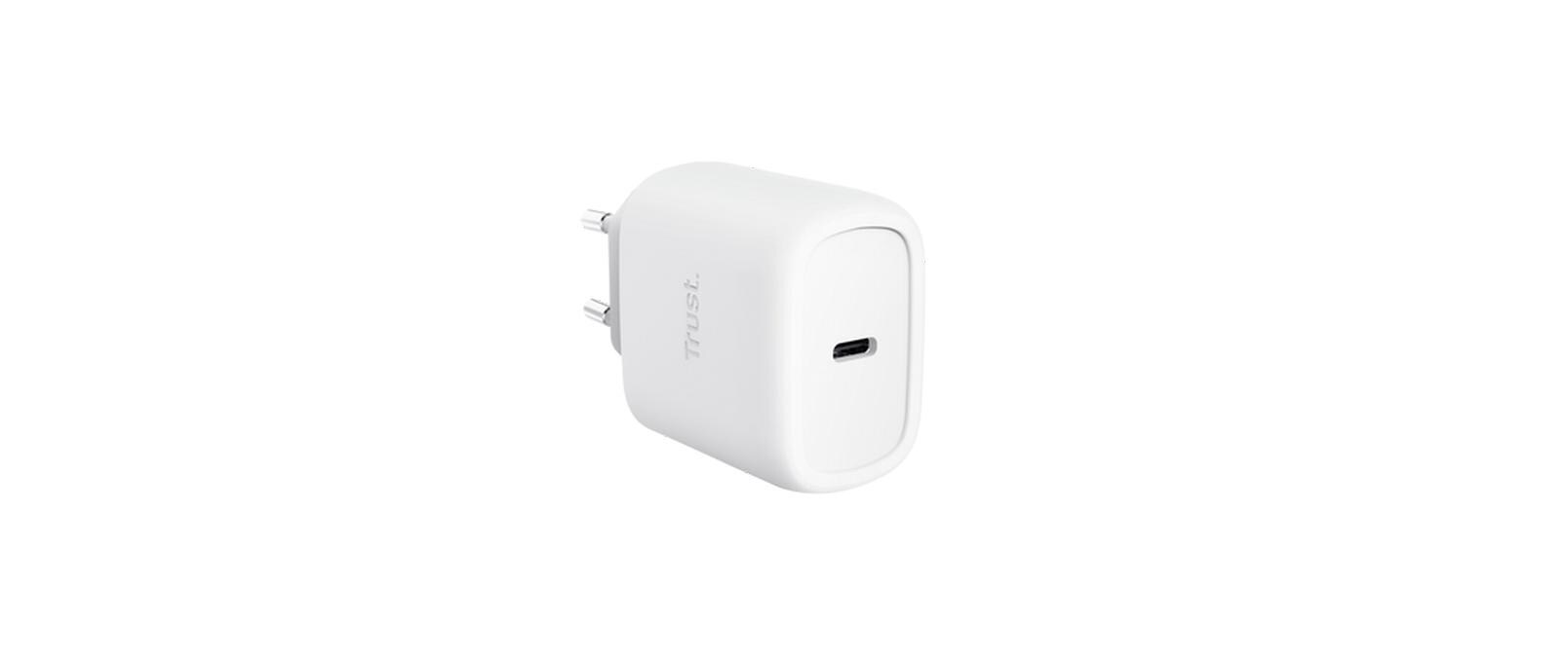 USB-Wandladegerät Maxo USB-C-GaN 45 W WeissUSB-C-Ladegerät mit 45 W und energieeffizienter GaN-Technologie