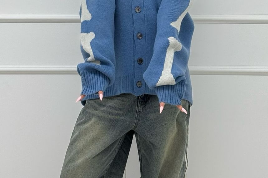 SeoulPop - Unisex losvallend vest met botprint