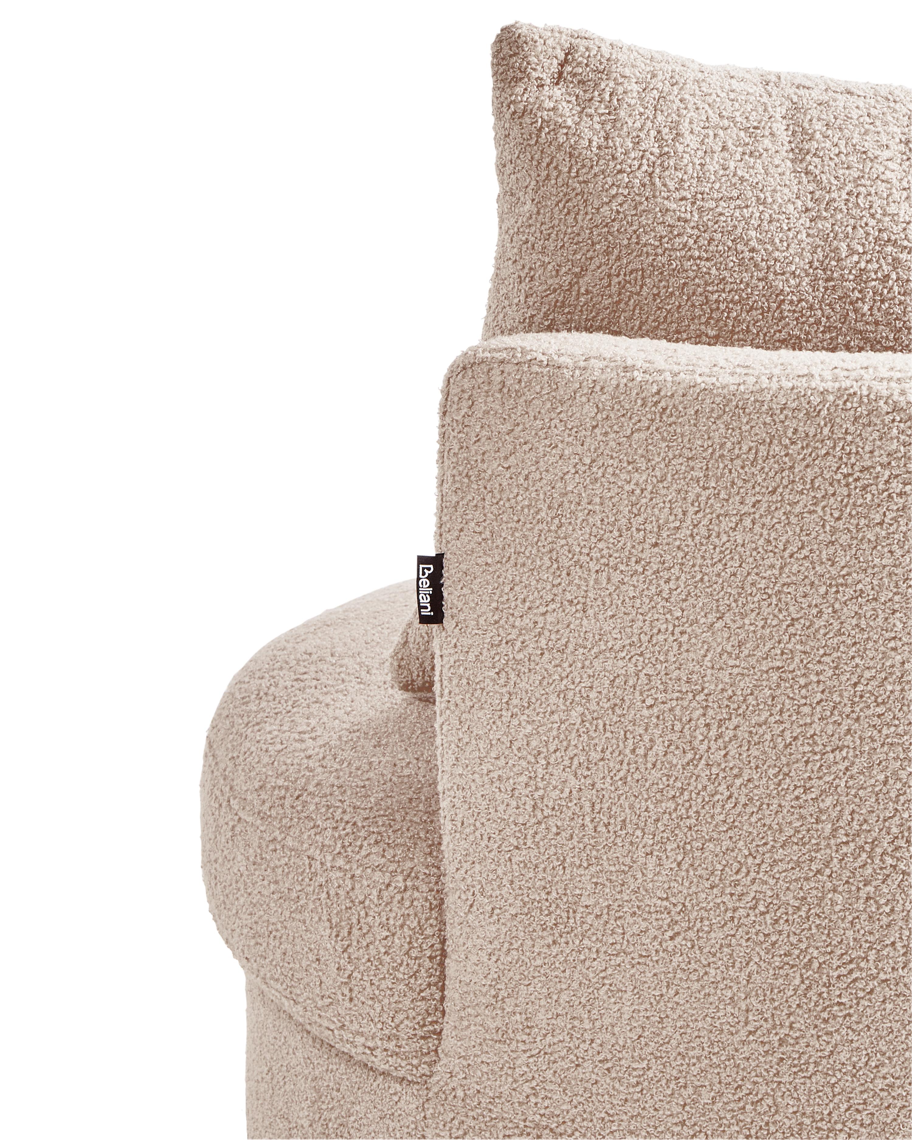 Fauteuil DALBY Bouclé Beige