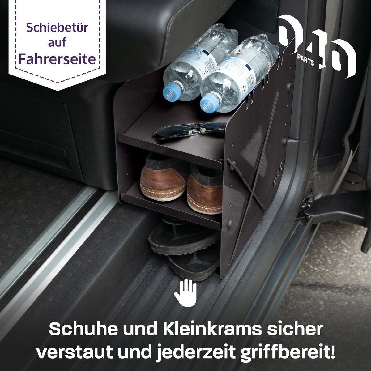 040 Parts Black Schuhregal - VW T7