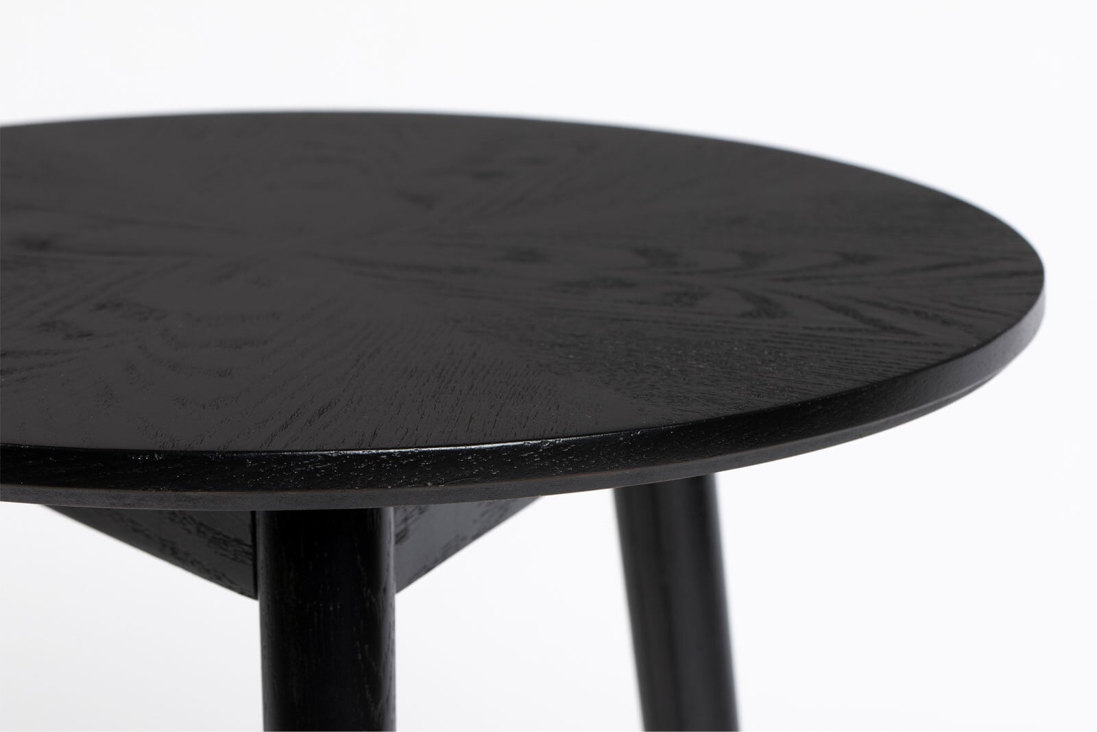 Beistelltisch rund FABIO 50 cm Eiche schwarz