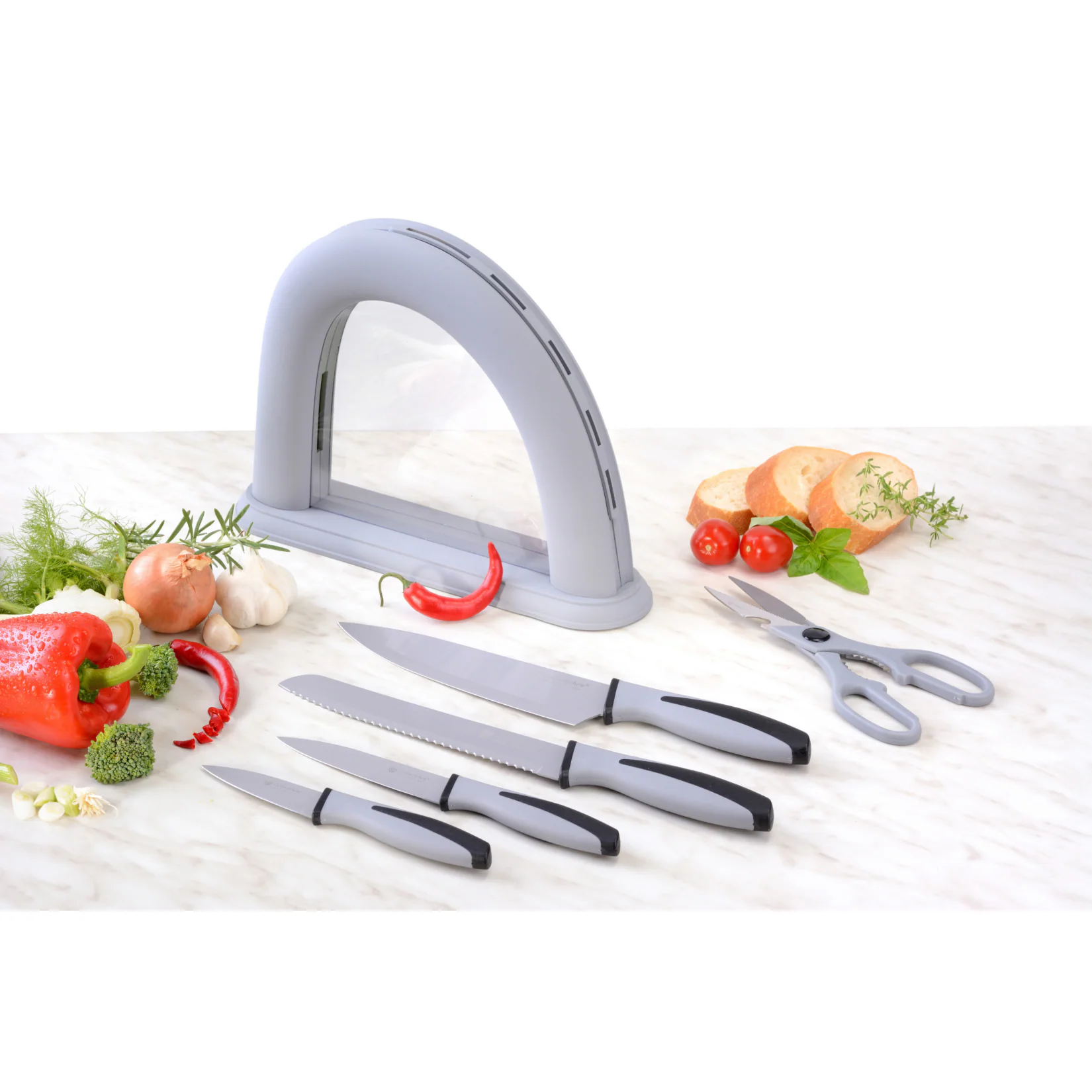 GRÄWE Farbiger Messerblock CLEANCITCHEN
