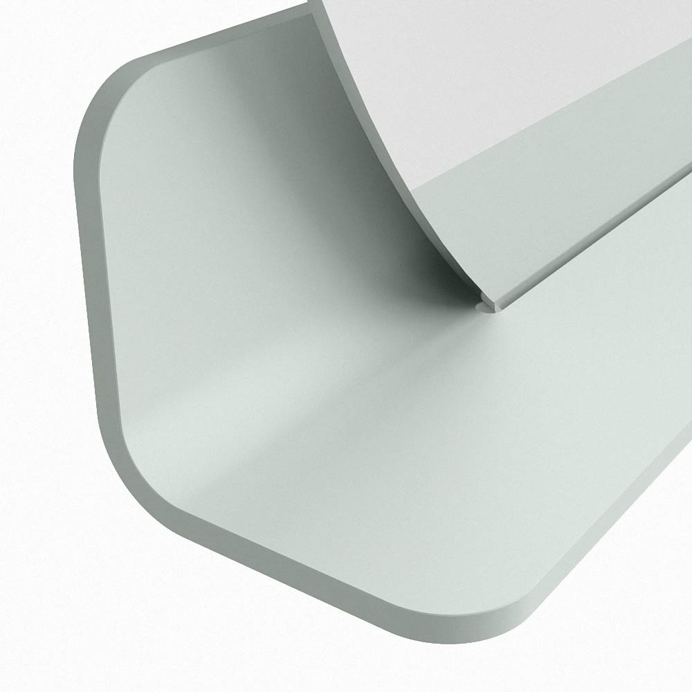 Mondiaz Spot spiegel rond Ø90cm met planchet greey