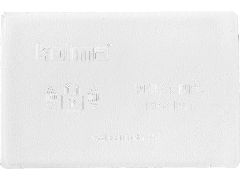 Kolma Sperrkarte RFID Blocker Weiss RFID/NFC-Schutzkarte für das Portemonnaie