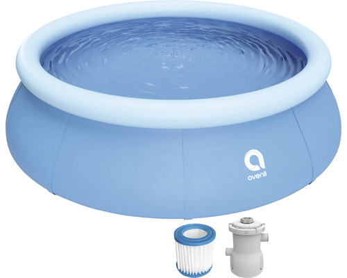 Opzetzwembad Fast Set Pool PVC rond Ø 300x76 cm incl. filtersysteem & reparatieset blauw