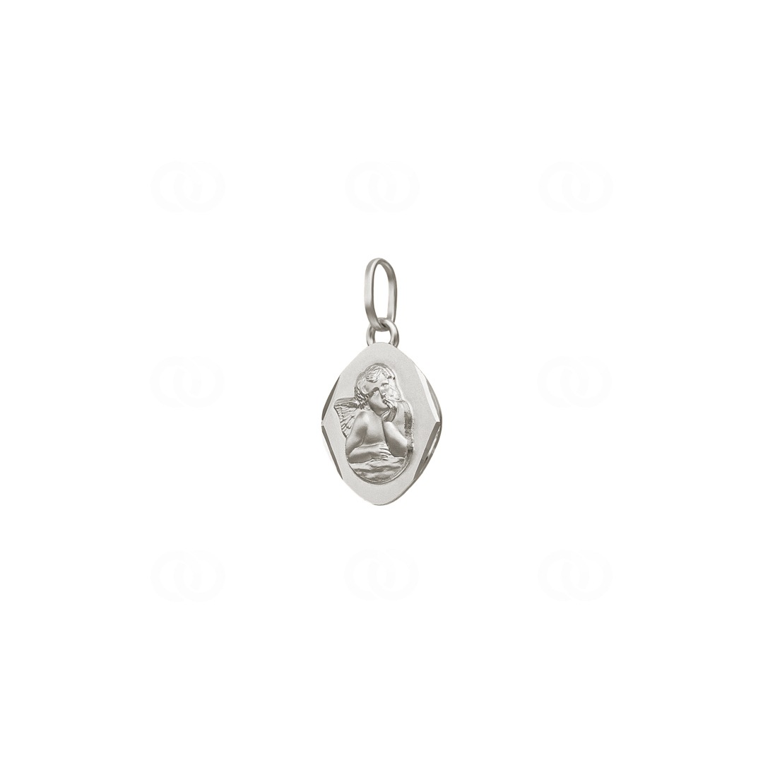 Anhänger 925 Silber rhodiniert Schutzengel 15x13mm