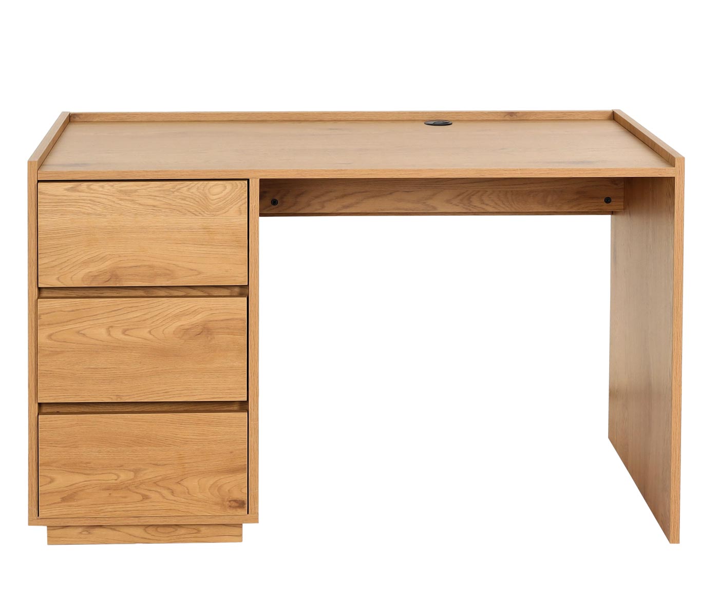 Schreibtisch MCW-J78, Bürotisch Computertisch Arbeitstisch, Schublade, 78x121x60cm ~ Eiche-Optik