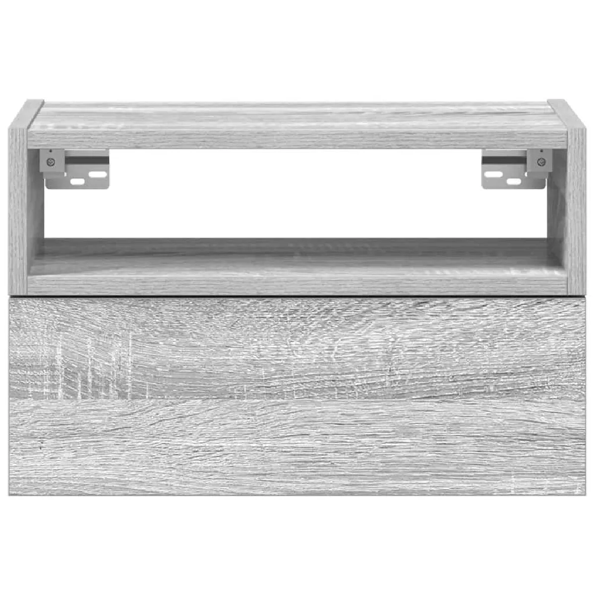 Tables de chevet murales vidaXL 2 pcs - Sonoma gris