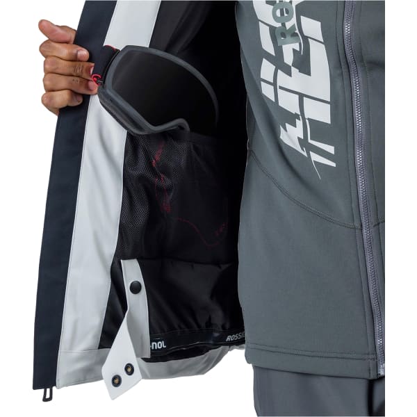 Veste de ski ROSSIGNOL HERO BLACKSIDE PUFFY JKT SOFT GREY